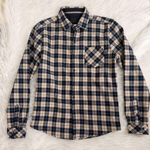 Nomad by Craftflow Blue/Cream Lined Flannel Shirt